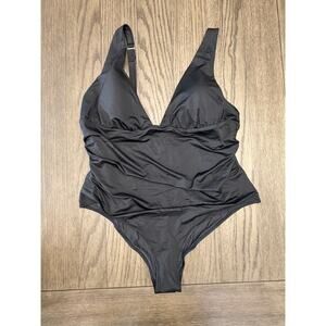 H&M Black One Piece Swimsuit Size 20 NWT
